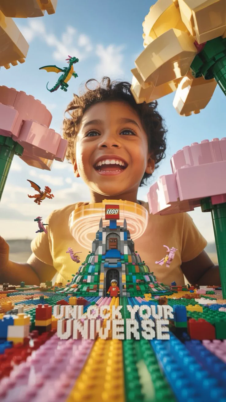 little dreamer, big worlds — lego in magic light ✨🧱